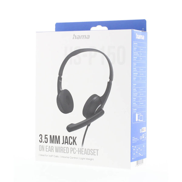Headset PC Office Stereo On-Ear HS-P150 V2 Sort