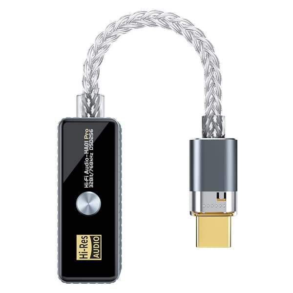 BJ06(HA01) USB-C - 3,5 mm kuulokeadapteri Grey Grey