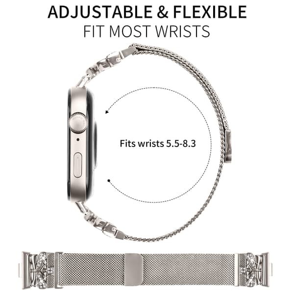 Huawei Watch Fit 3 rem - Milanesebånd i rustfrit stål