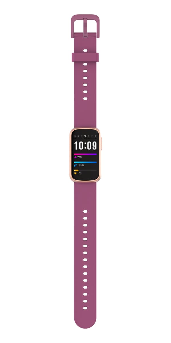 Smartwatch med pulsmåler, søvnmåler, skridttæller Champagne Champagne