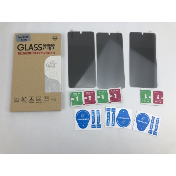 Skärmskydd i härdat glas stödjer fingeravtrycksupplåsning 3-pack