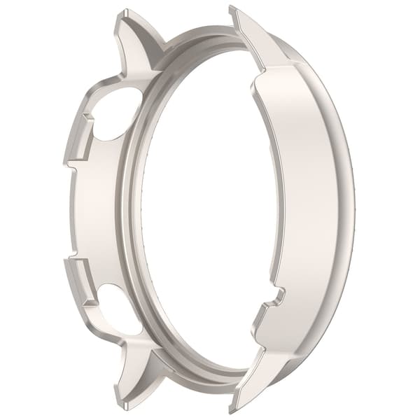 Skyddsram med Enkel Rad Strass för Oneplus Watch 3 43mm - Silver PC-material, Elegant Design
