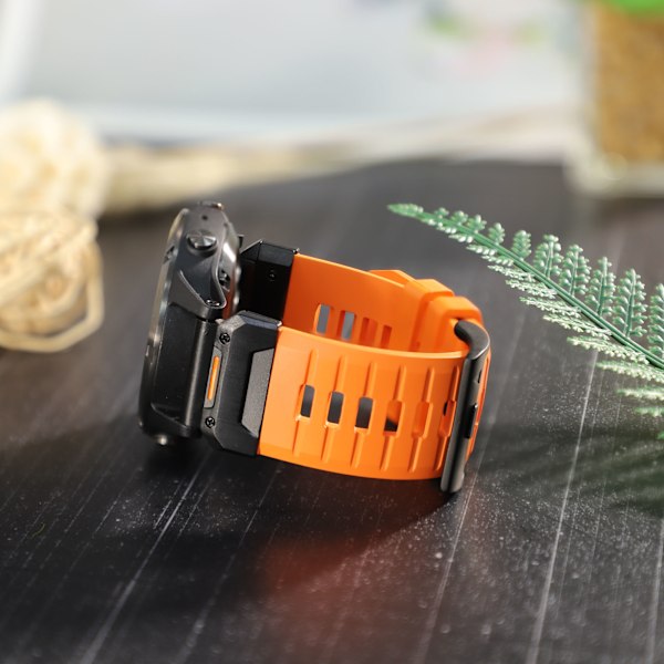 22 mm Klockarmband för Garmin Fenix 3/5/5X/6X/7X Orange