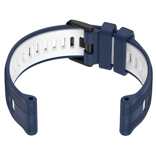 Midnatblå og hvid urrem til Garmin Forerunner
