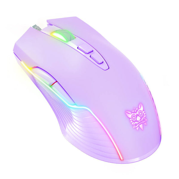 ONIKUMA RGB trådad spelmus CW905 Lila