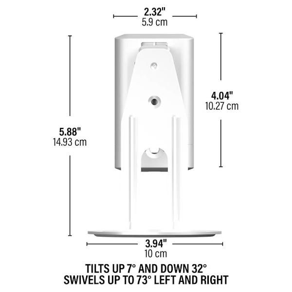 SANUS Wall Mount for Sonos ERA100 Pair White