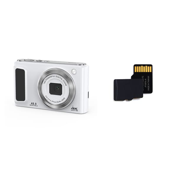 DC308 digitalkamera med 32GTF-kort (EU-stik) White White