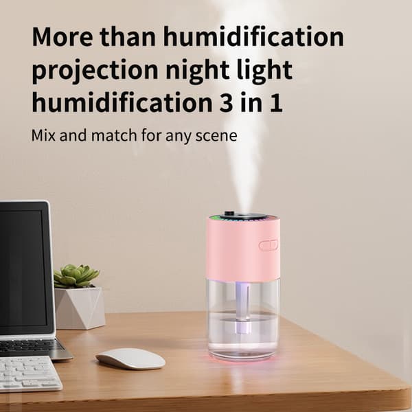 Stjärnhimmel Luftfuktare: Projektor & Luftrenare Pink Pink