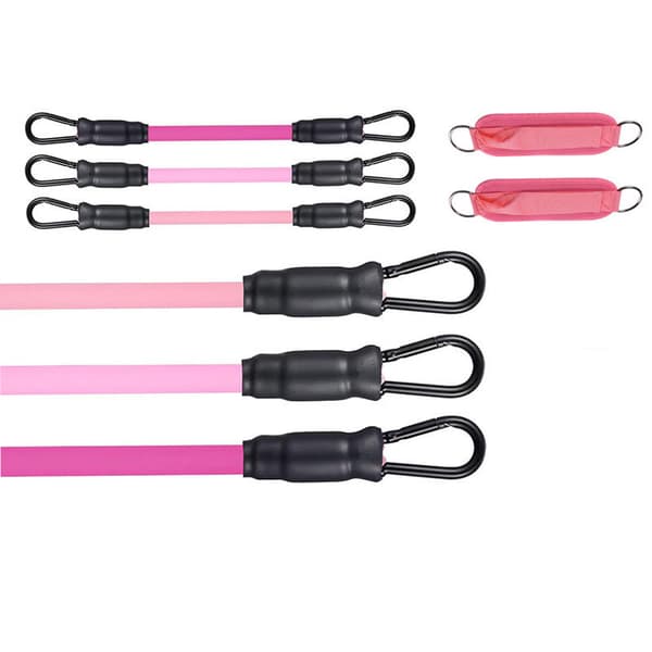 Ankelremstræningssæt (Gradient Pink, 3 stropper & 2 ankelmanchetter)