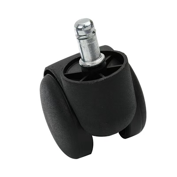 Stolehjul drejehjul møbelhjul 5-pak 50 mm / 2 tommer Sort