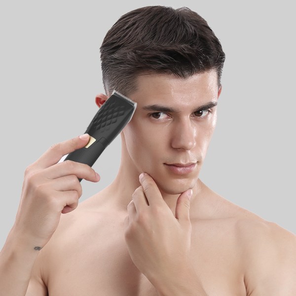 INF Professionellt hårtrimmer-set med hårklippare Svart Svart