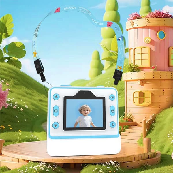 Instant Print Camera - Fang og Udskriv Minder Blue Blue