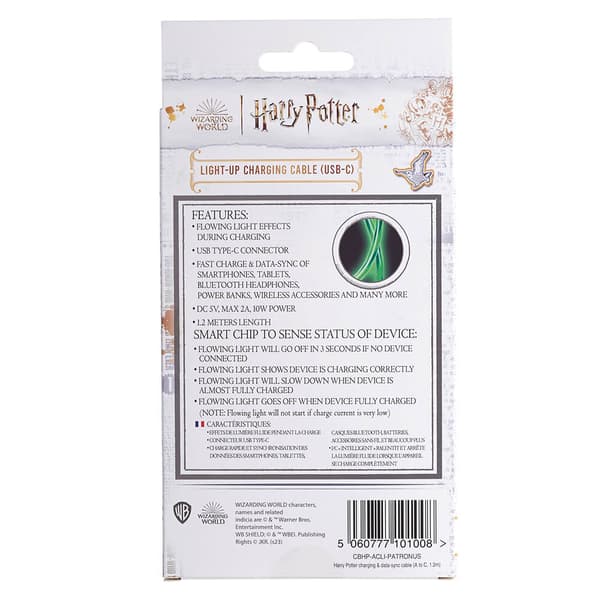 USB A till C Light-Up 1,2m Patronus