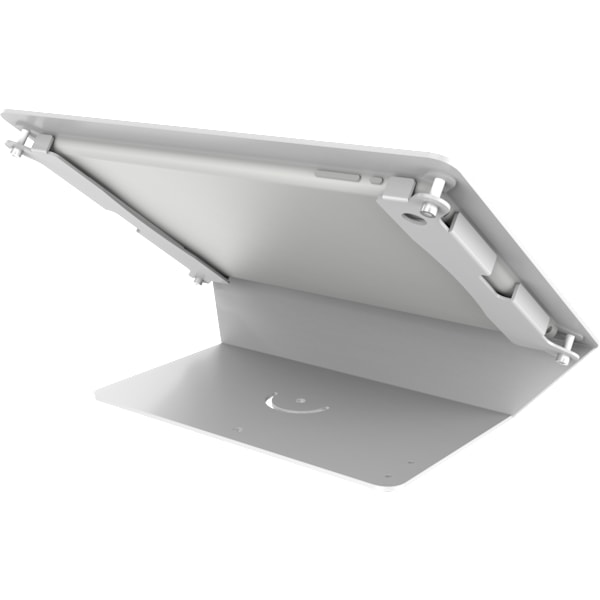 Desktop stand for 9.7" iPads, 125 angle, aluminium, white