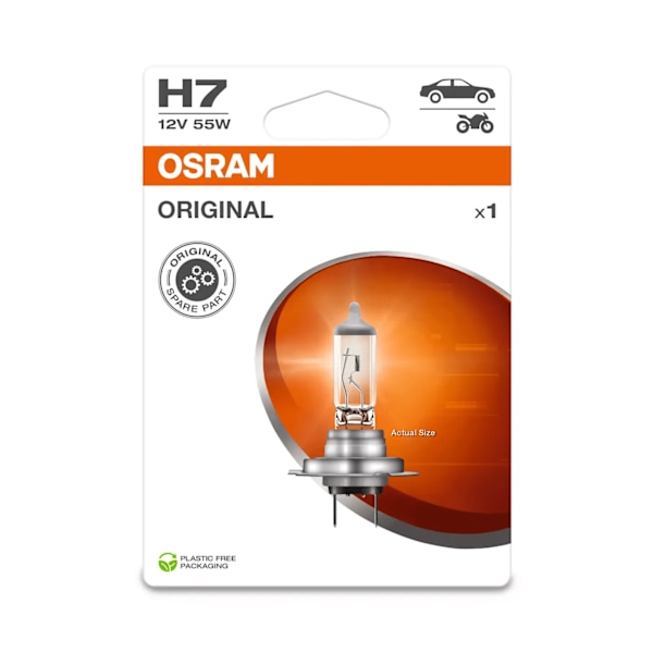 H7 55W 12V PX26D BLI1