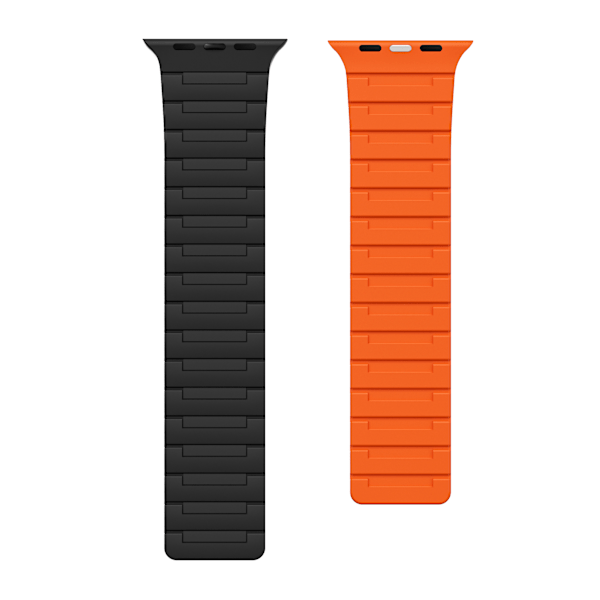 Magnetisk slingrem för Apple Watch 38/40/41 mm Svart Orange