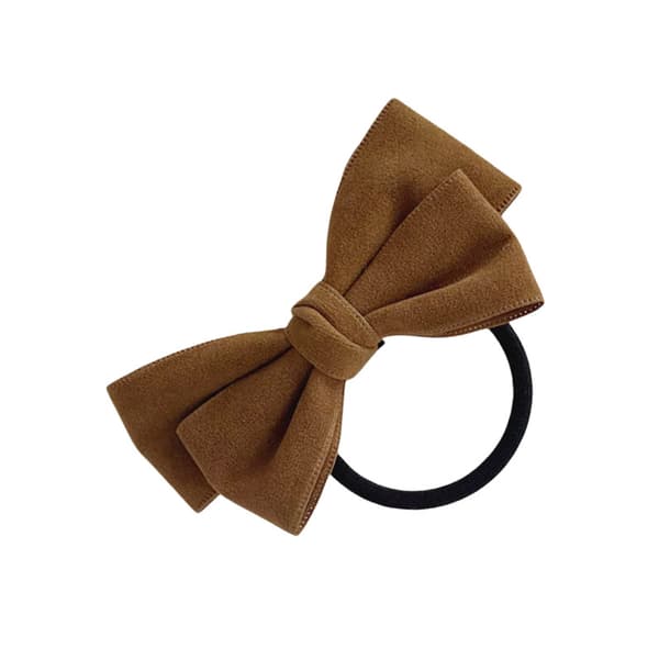 Chic Bowknot Hårelastikker - Sæt med 2 alsidige hårtilbehør coffee coffee