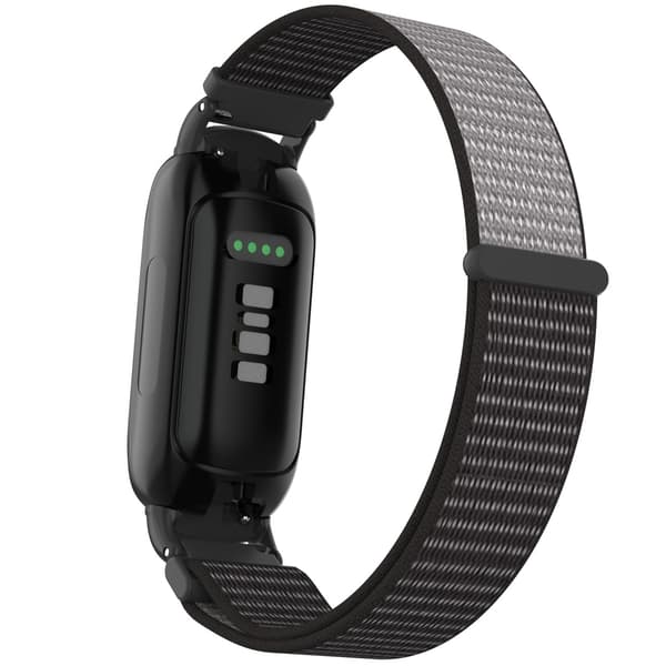 Nylon Loop Hook and Loop Rem Kompatibel med Fitbit Inspire 3 - Fås i Flere Farver Grey Grey