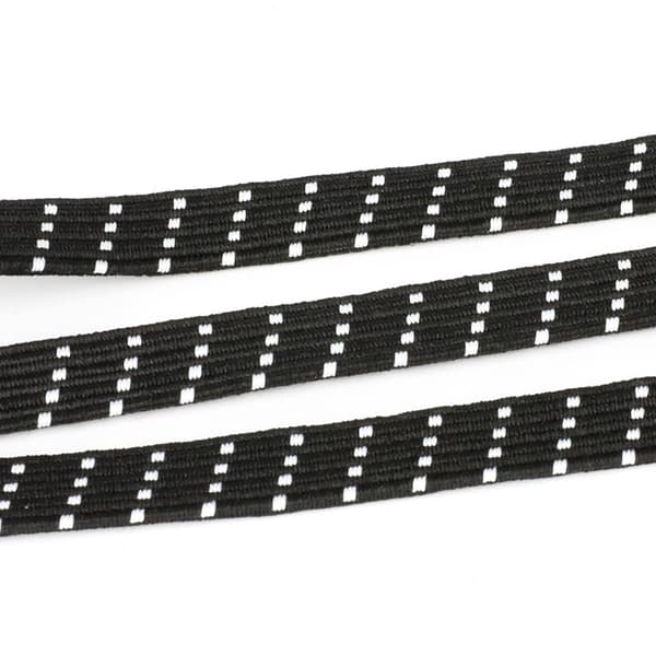 Bungee snor med stålkrog Black Black