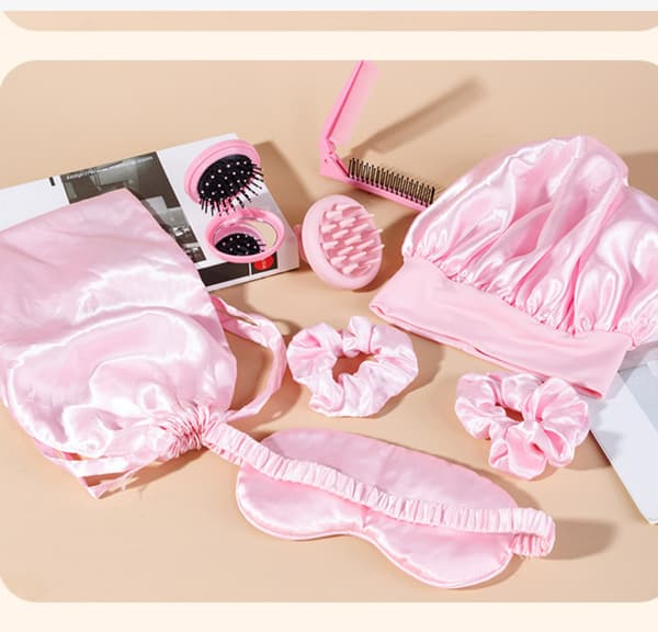 Hårplejesæt Pink, bærbar og komplet 8-Pack 8-Pack