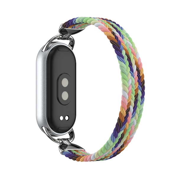 Stilfullt flätat elastiskt nylonarmband för Xiaomi 9 Flerfärgad