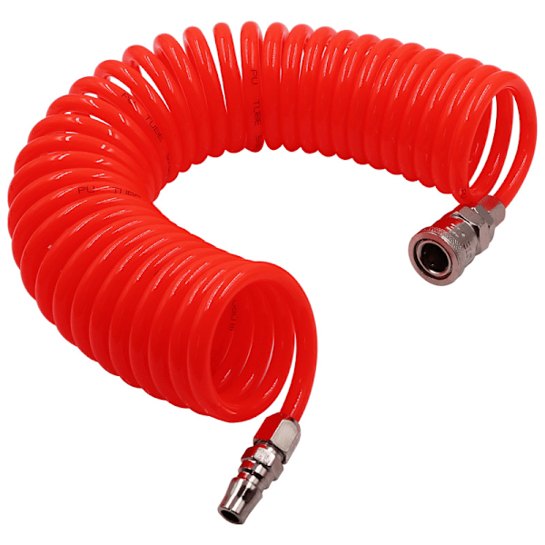 Pneumatisk spiralslang med koppling Model 1