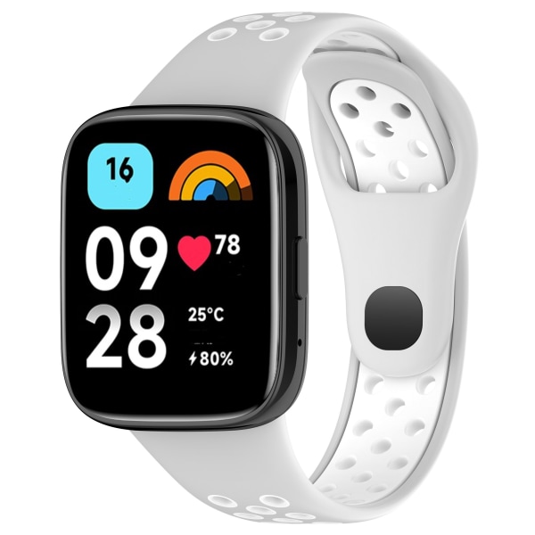 Ersättande Klockrem, Kompatibel med Xiaomi Redmi Watch 3 Active/Redmi Watch 3 Lite/Redmi Watch 3 Youth Grå