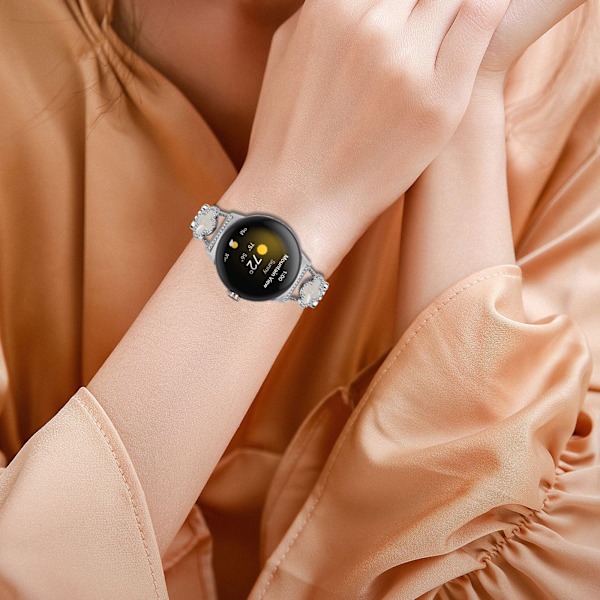 Cloverlink-kedja för Google Pixel Watch Silver