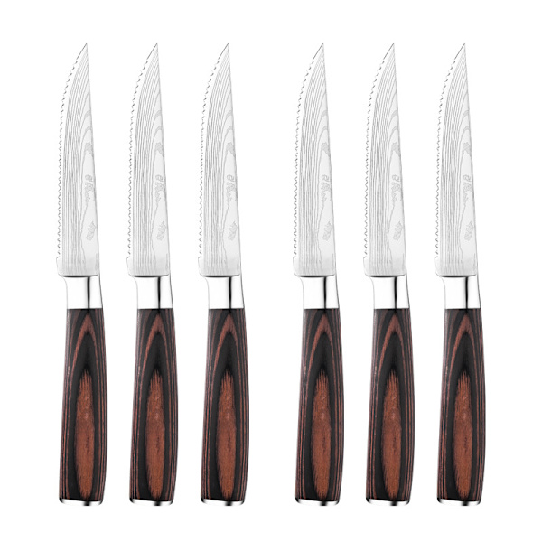 A1-001 Steak Knife Set (6-delade) med presentförpackning
