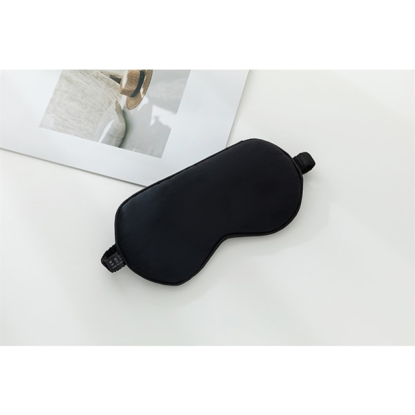 Sömnmask i 100 % Mulberry Silk Svart