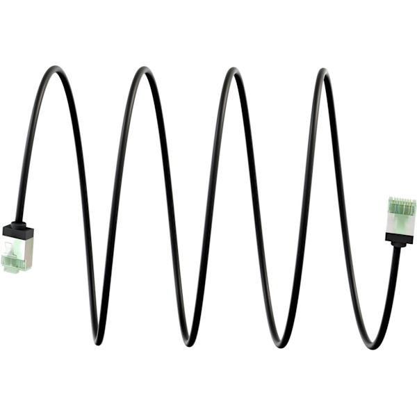 Ultraflexibel patchkabel CAT 8.1, slim, U/FTP, svart