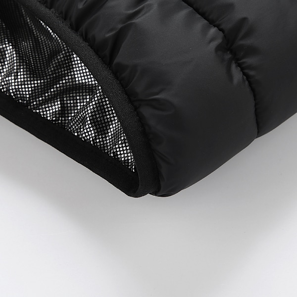 Opvarmet jakke med dobbelt kontrol og 9 varmezoner - sort 4XL