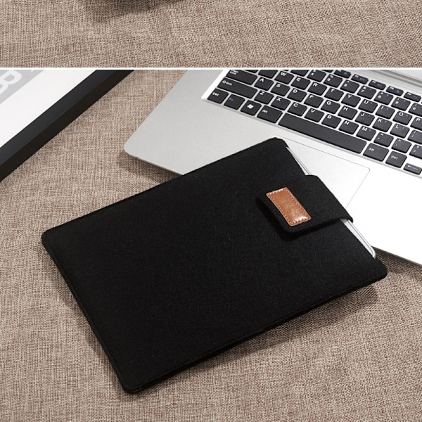 Suojaava huopakotelo iPadille ja Xiaomi Pad -tableteille Musta 8 tuumaa