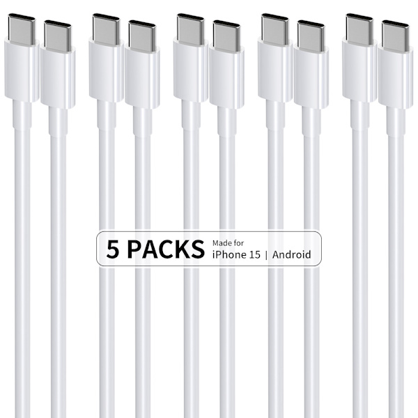 5-pack CTO C datakablar, 1M PD 60W snabbladdningskablar 5-pack S