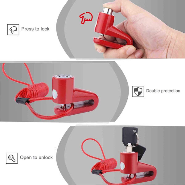 INF Jarrulukko Xiaomi Mijia M365 sähköskootterille Red