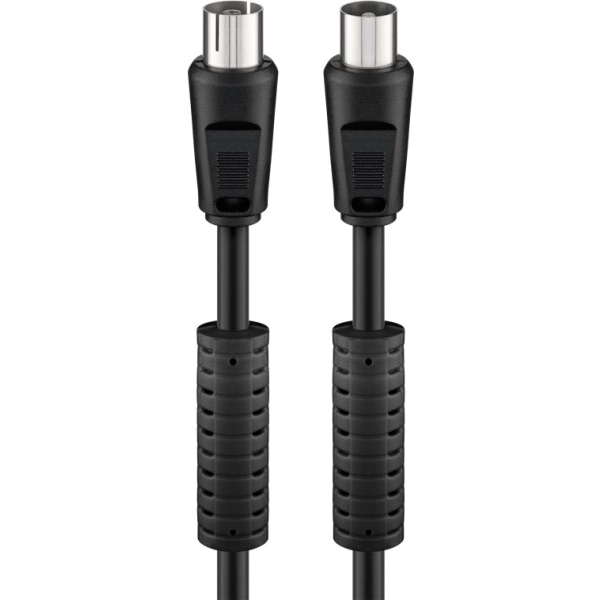 Antennkabel med ferrit (80 dB), dubbelskärmad