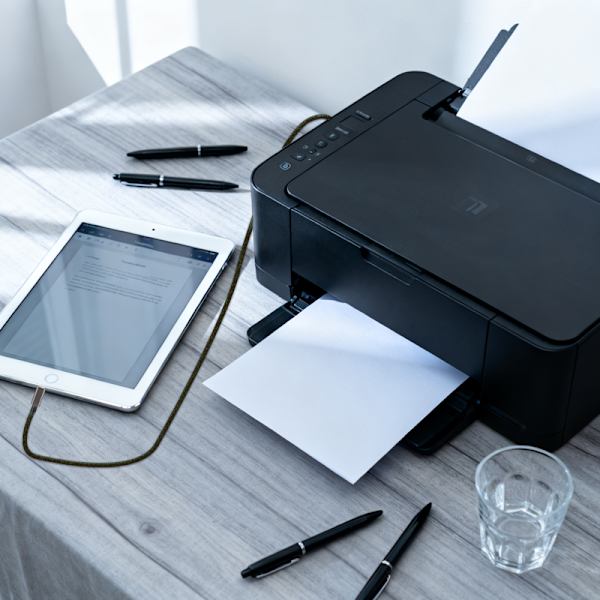 USB-B til USB-C printerkabel Black 2 m Black 2 m