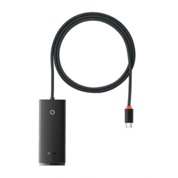 Baseus Lite Series Hub 4in1 USB-C till 4x USB 3.0 + USB-C, 1m (svart)