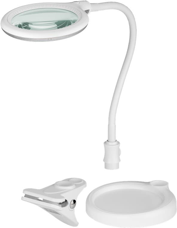LED-suurennuslamppu jalustalla/pitimellä, 6 W