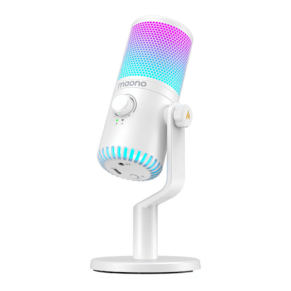Gamingmikrofon Maono DM30RGB (hvid)