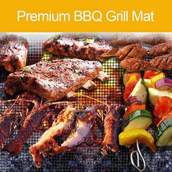 INF Grillnet / grillmåtte Non-stick Sort 3-pak