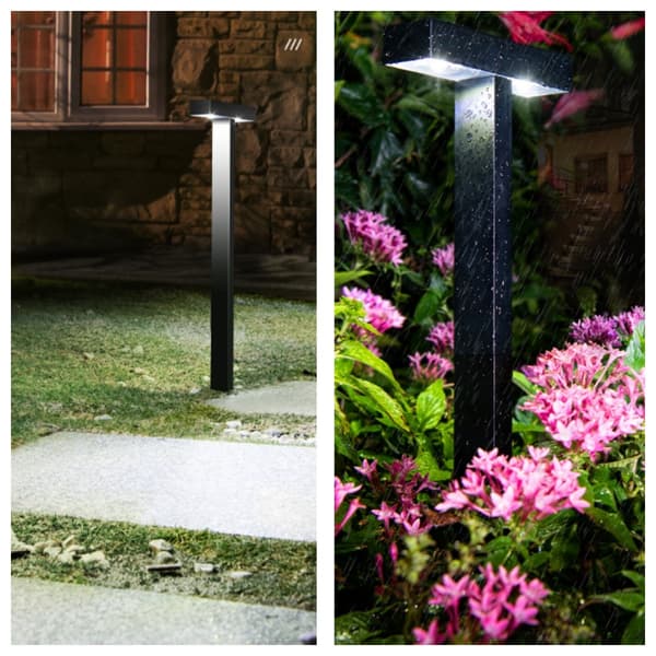 Solar Vægt Lampe Hvidt Lys - Perfekt til Udendørs Belysning