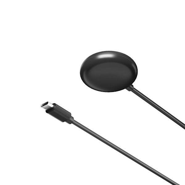 Google Pixel Watch-oplader, magnetisk opladningskabel til Pixel Watch 1. generation Sort