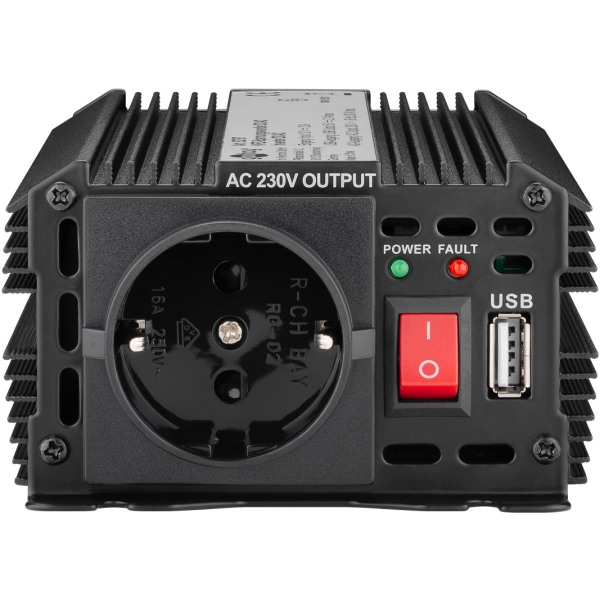 Spänningsomvandlare DC/AC (12 V - 230 V/300 W) USB