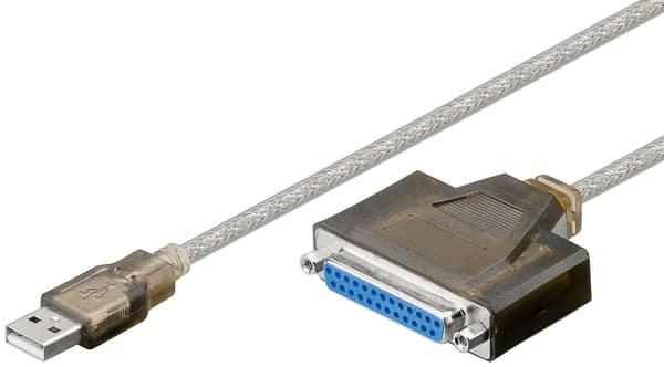 USB-skrivarkabel, transparent