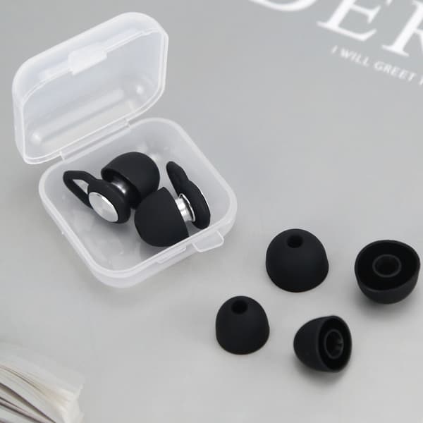 Støjreducerende ørepropper - Bullet Head Pro - Rhombus Accessories - Perfekt til søvn, arbejde og rejser Black + Silver Black + Silver