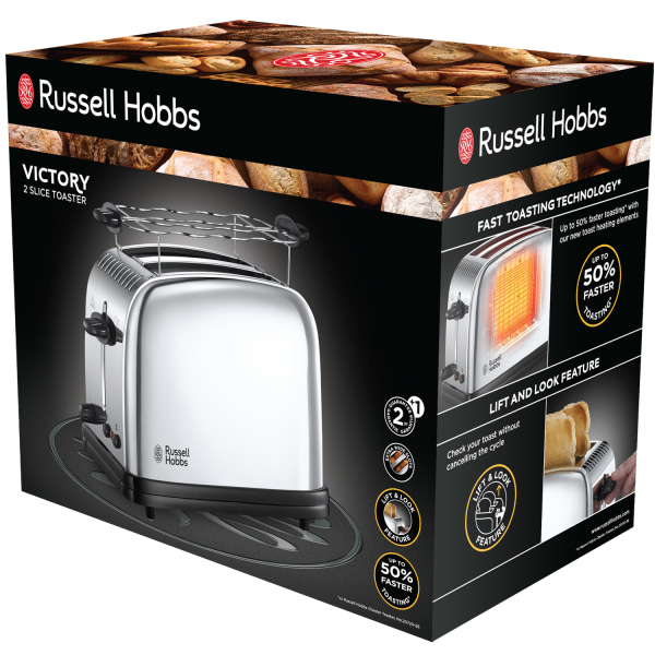 Russell Hobbs Chester 2S Toaster - Polishe