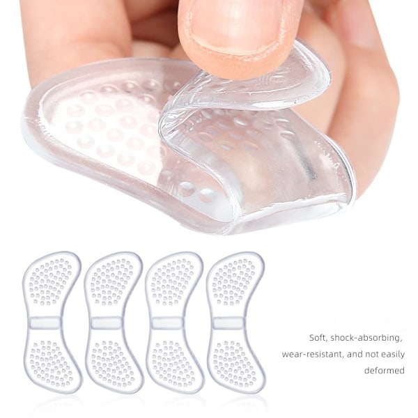 Gennemsigtige Halv Insole Gel Pads - One Size passer til de fleste