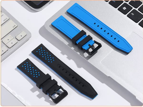 Silikone urrem til Huawei/Samsung/Garmin Blue 24 mm Blue 24 mm