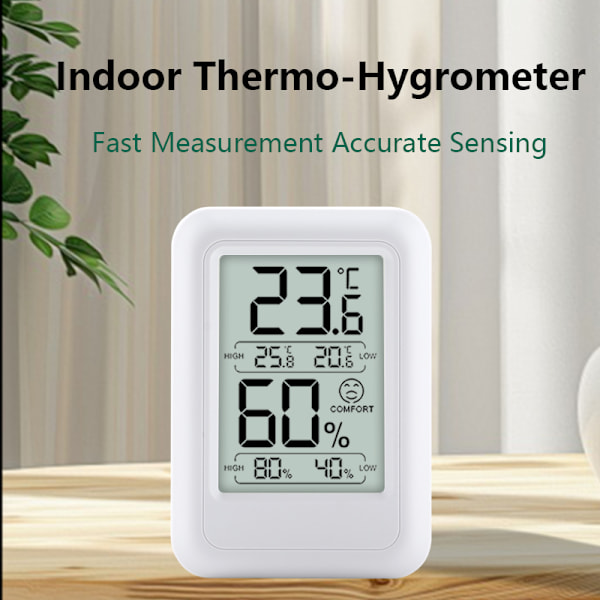 TS-FT0400 Indendørs Termometer Hygrometer med Komfortniveau